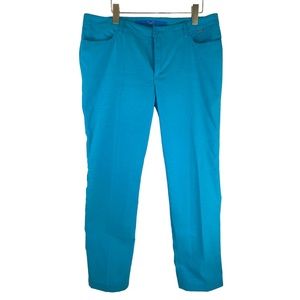 Escada Sport Kate Pants Corduroy Turquoise Size EU 46. US 14 or 32 NWOT